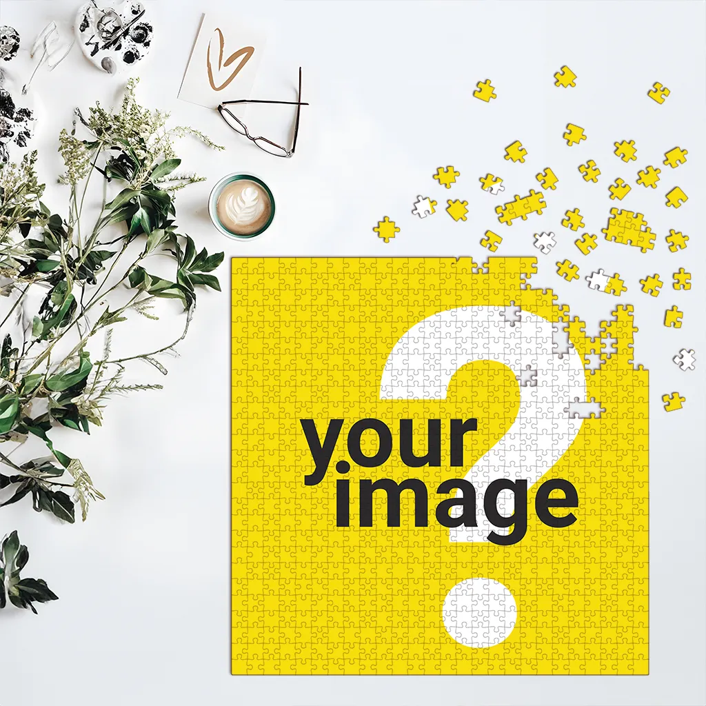 MemoryMaze: Robust Square Wooden Puzzle (HDF) for Adults & Children - Your Photo, Your Story