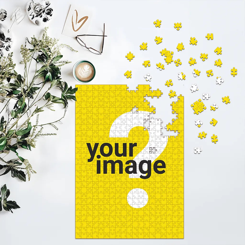 MemoryMaze: Robust Vertical Rectangular Wooden Puzzle (HDF) for Adults & Children - Your Photo, Your Portrait