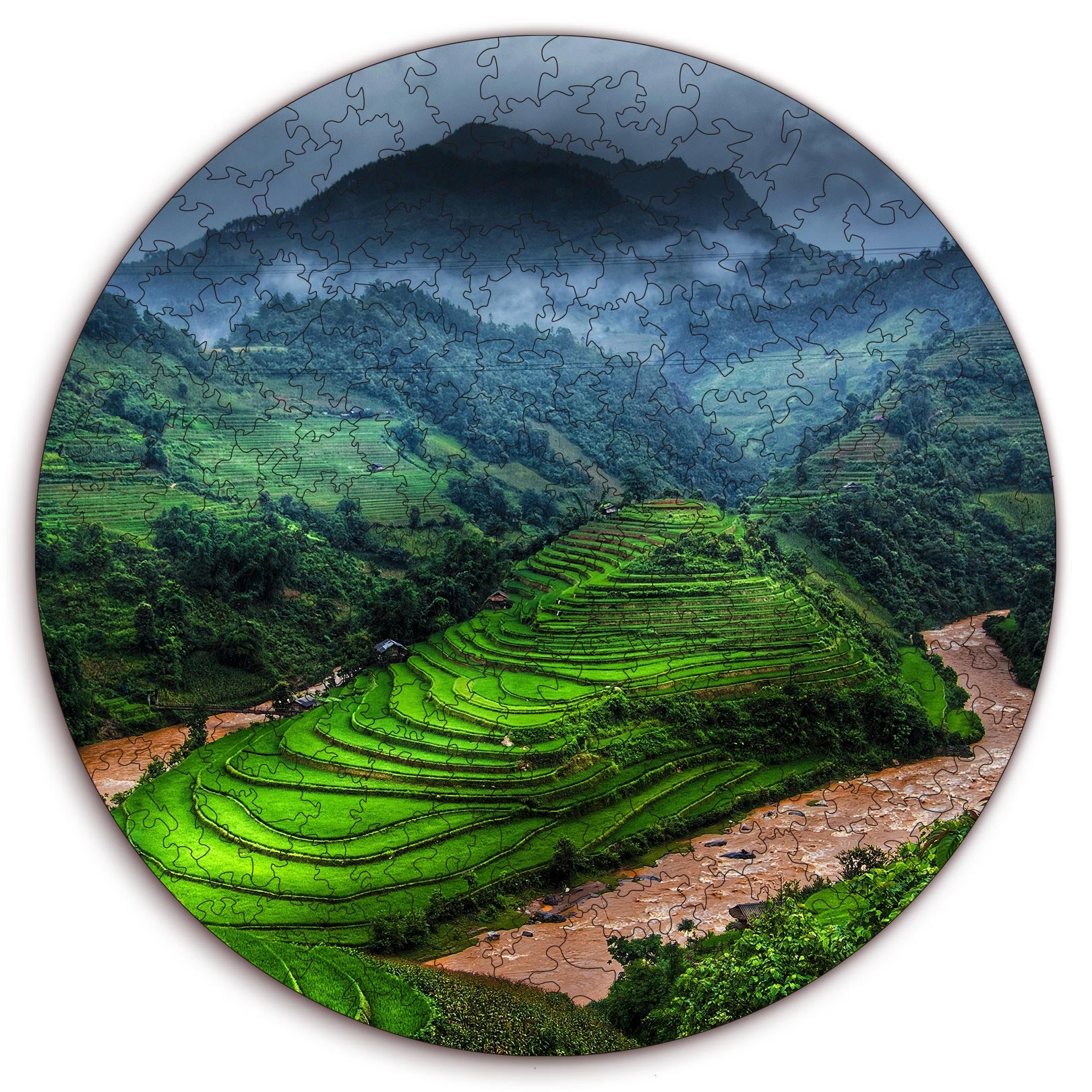 Wooden circular MiMi puzzles "Bali"