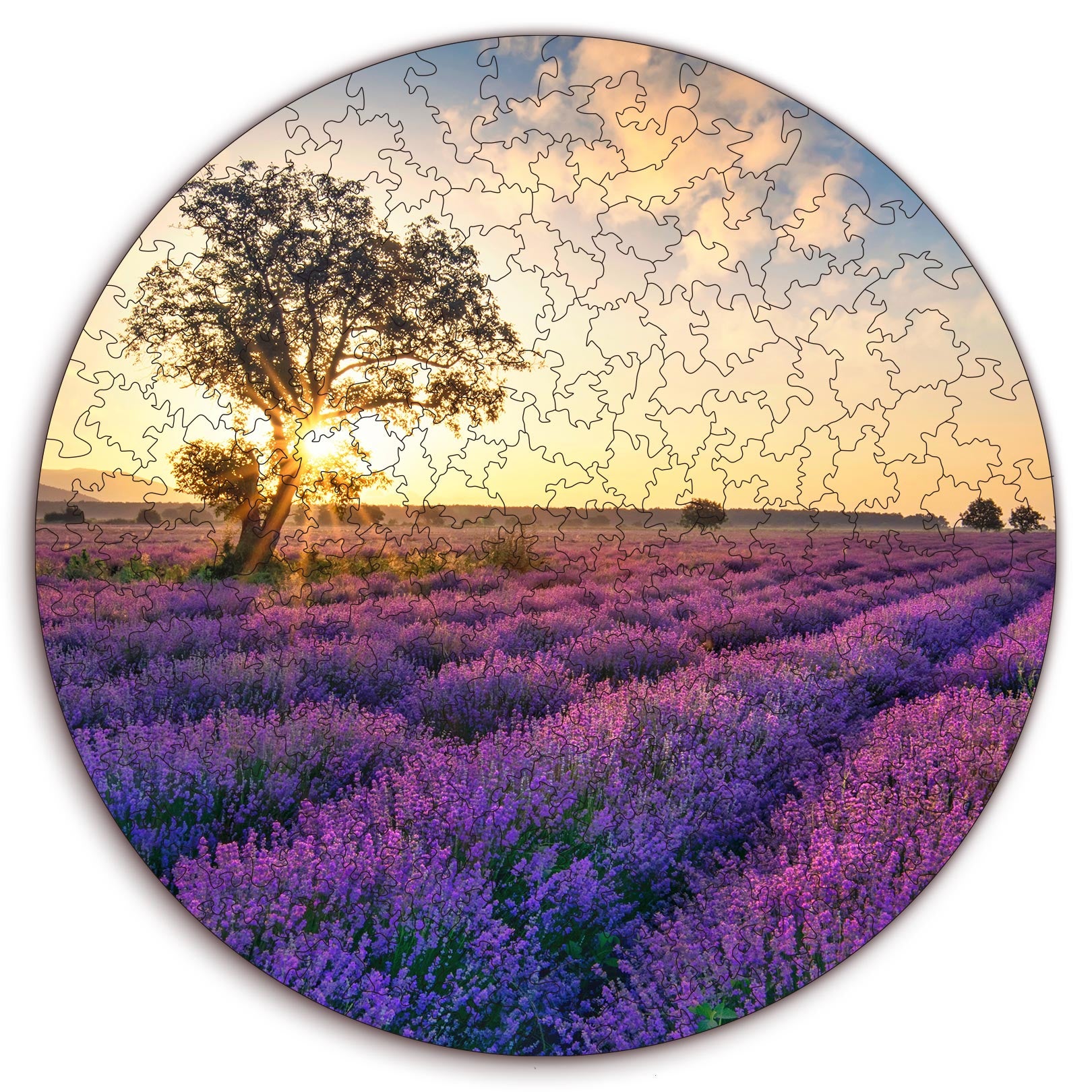 Wooden circular MiMi puzzles "Provence"