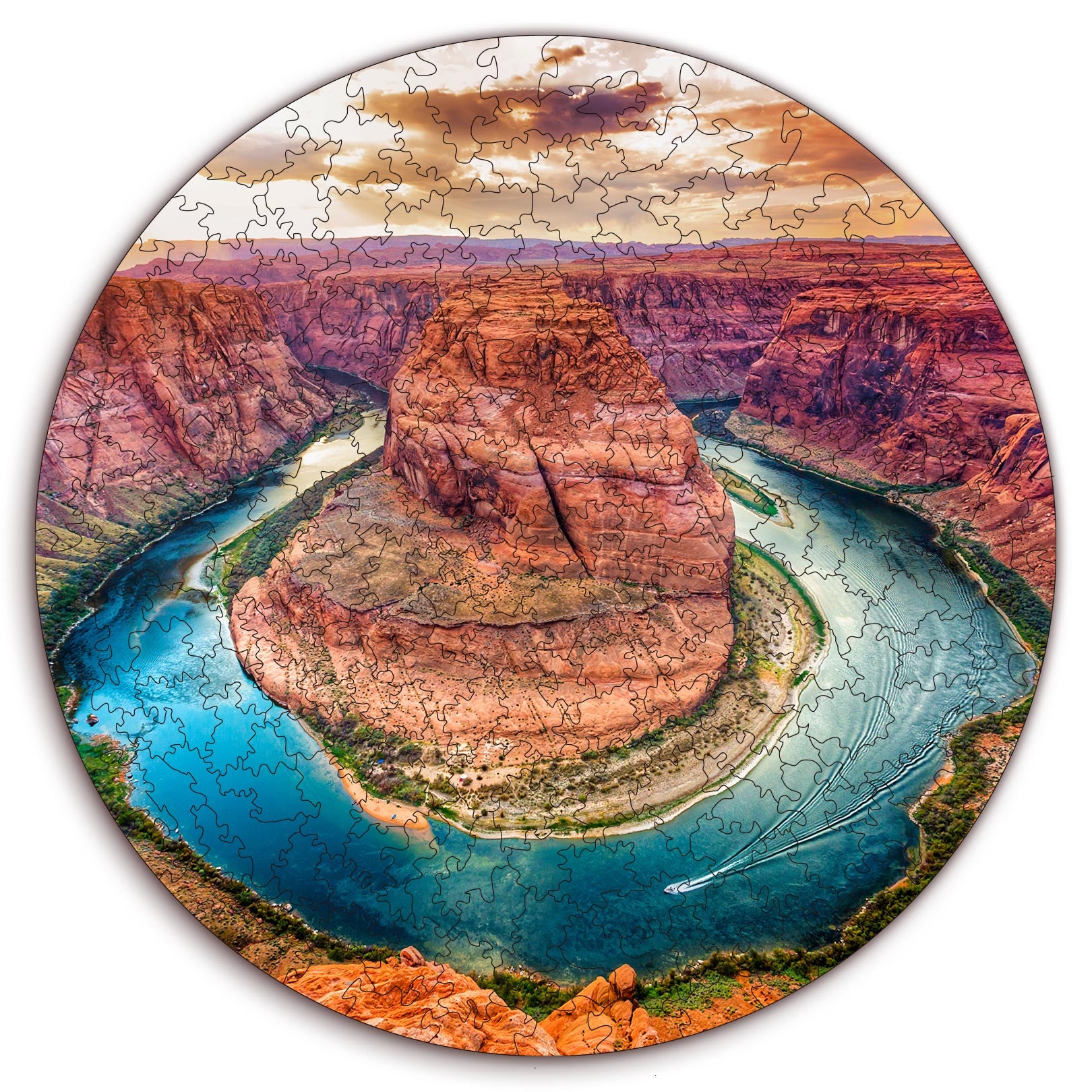 Wooden circular MiMi puzzles "Grand Canyon"