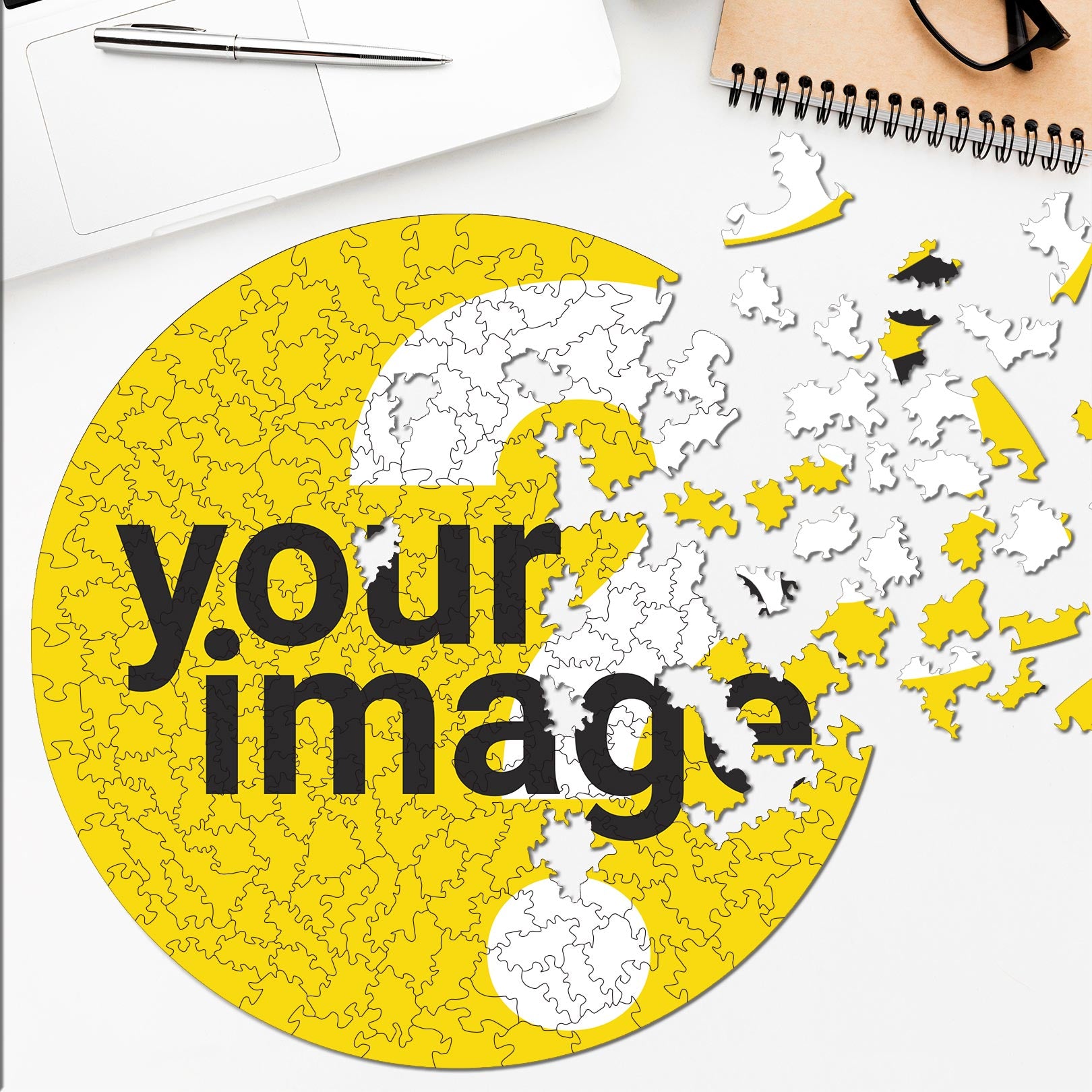 Wooden circular MiMi puzzles "Personalized"