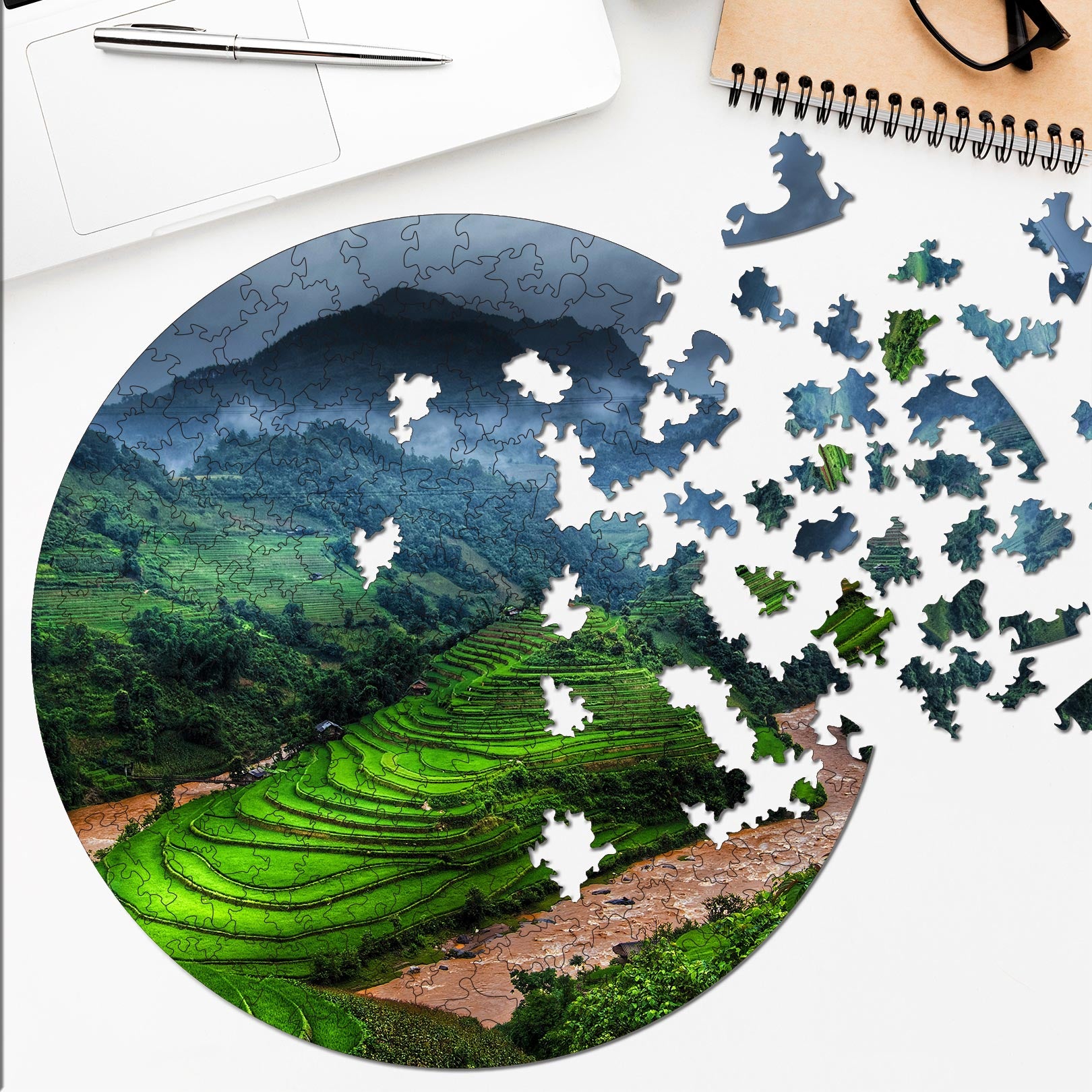 Wooden circular MiMi puzzles "Bali"