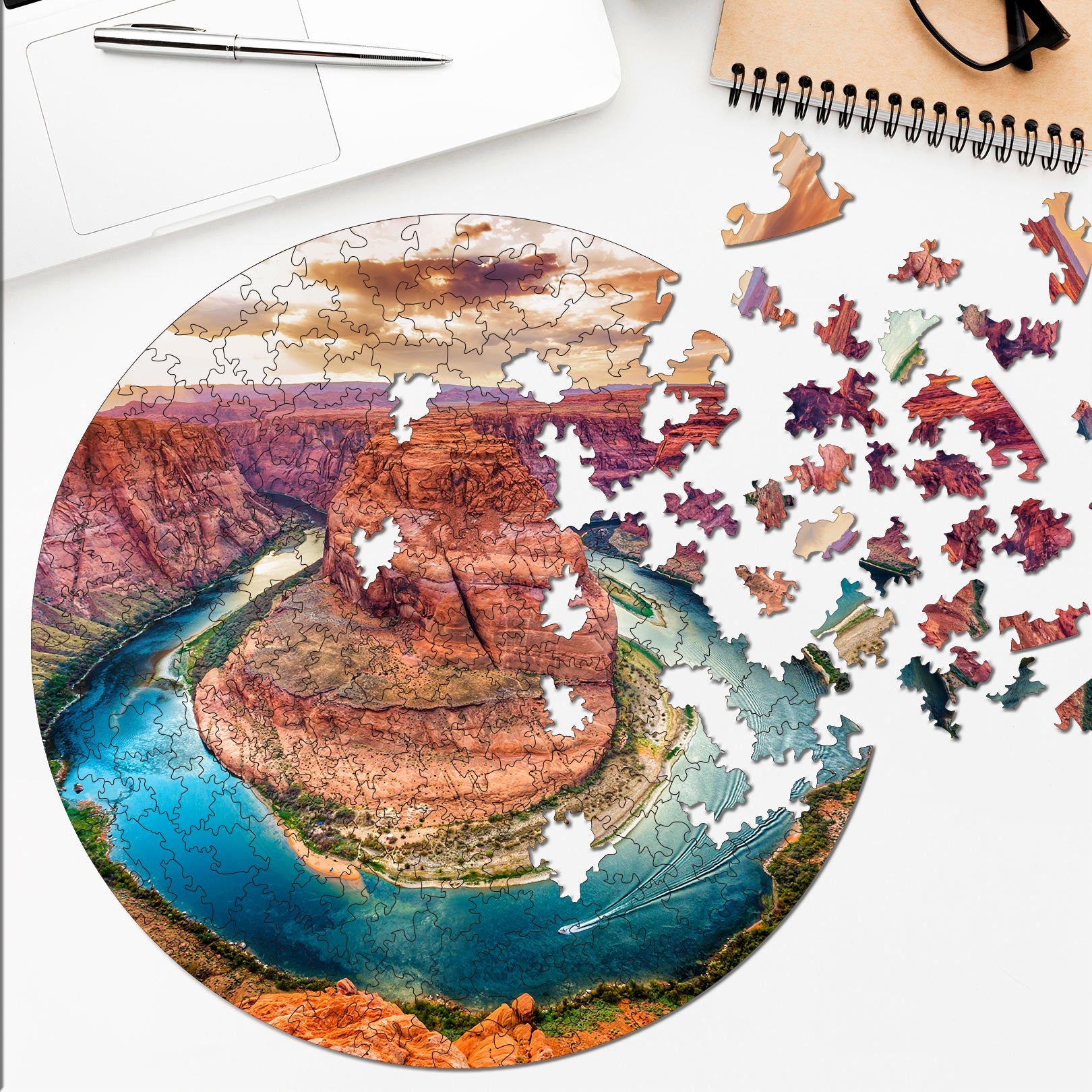 Wooden circular MiMi puzzles "Grand Canyon"